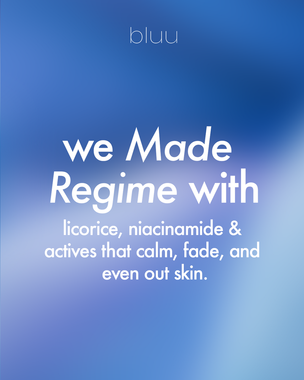 REGIME BY BLUU – Advanced Face Brightening & Repair Cream for Men